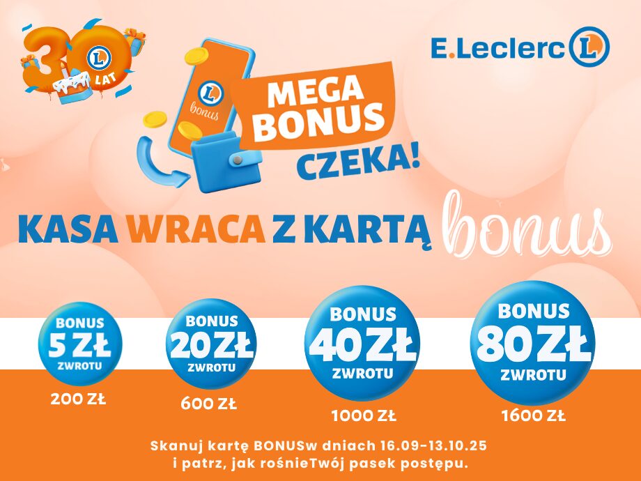 kasa wraca z bonus